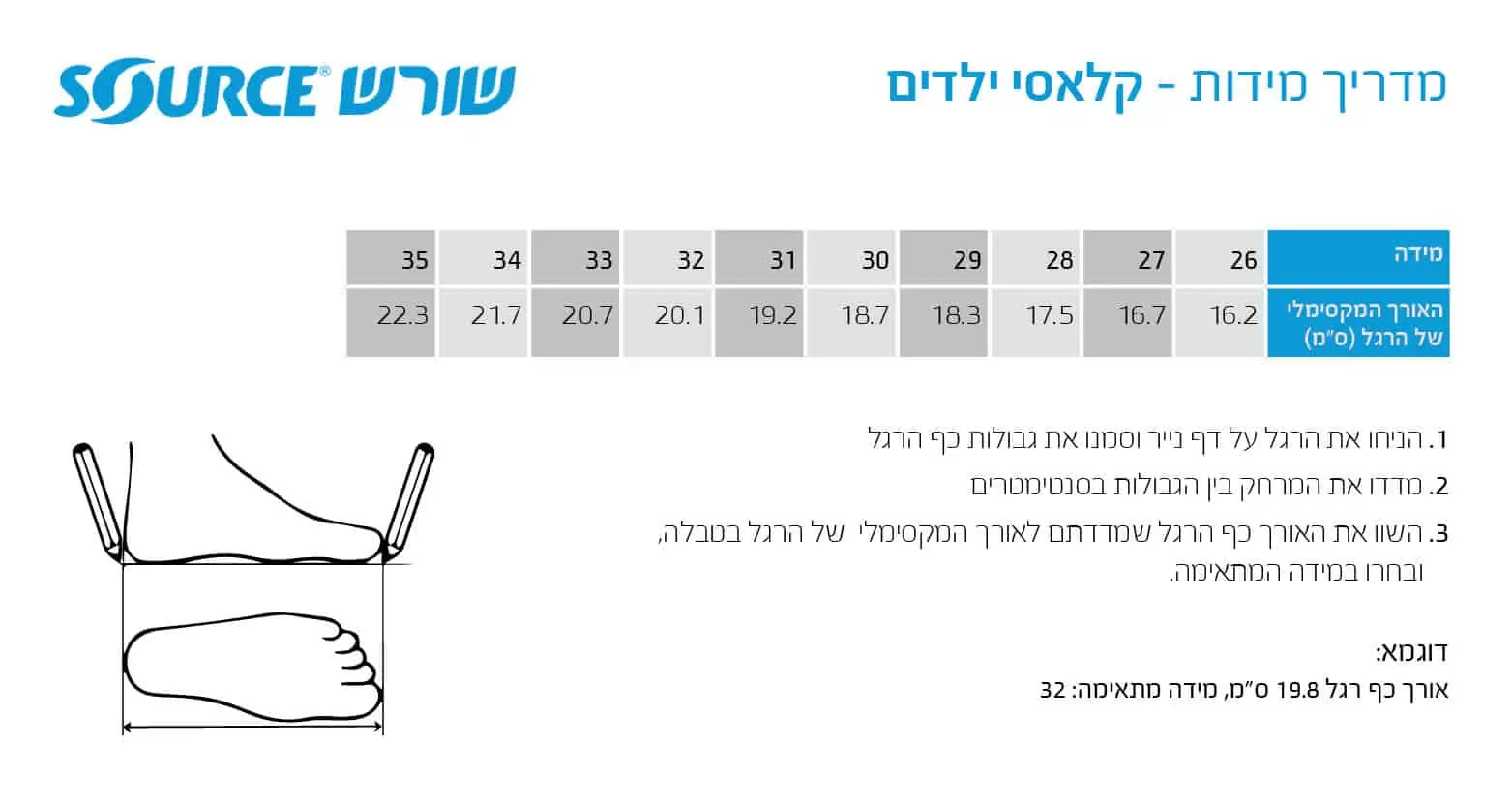 http://מדריך%20מידות%20-%20סנדלי%20שורש%20לילדים